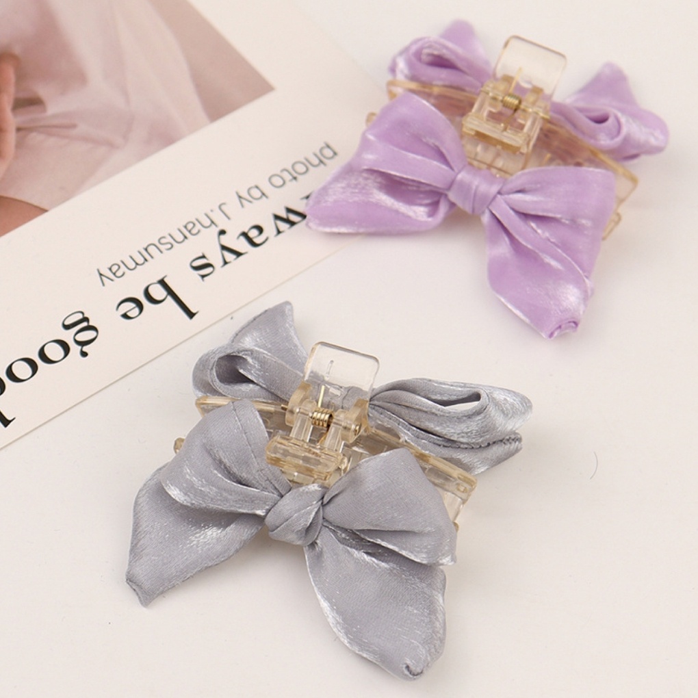 KẸP CÀNG CUA NƠ VẢI SATIN