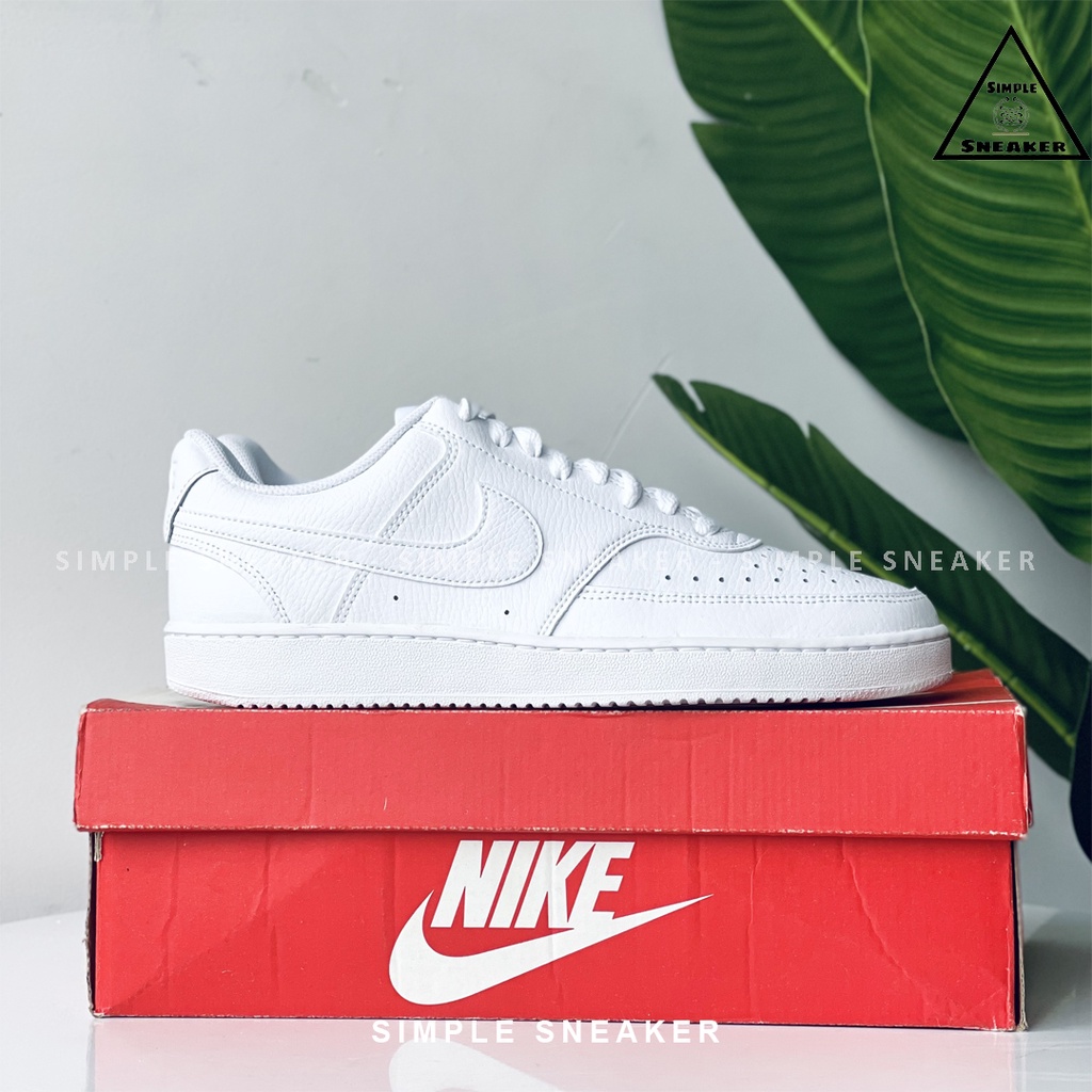 Giày Nike Court Vision Chính Hãng 💙SIMPLE SNEAKER💙Giày Thể Thao Nike Court Vision Màu Trắng - Hồng - Hologram Thời Trang