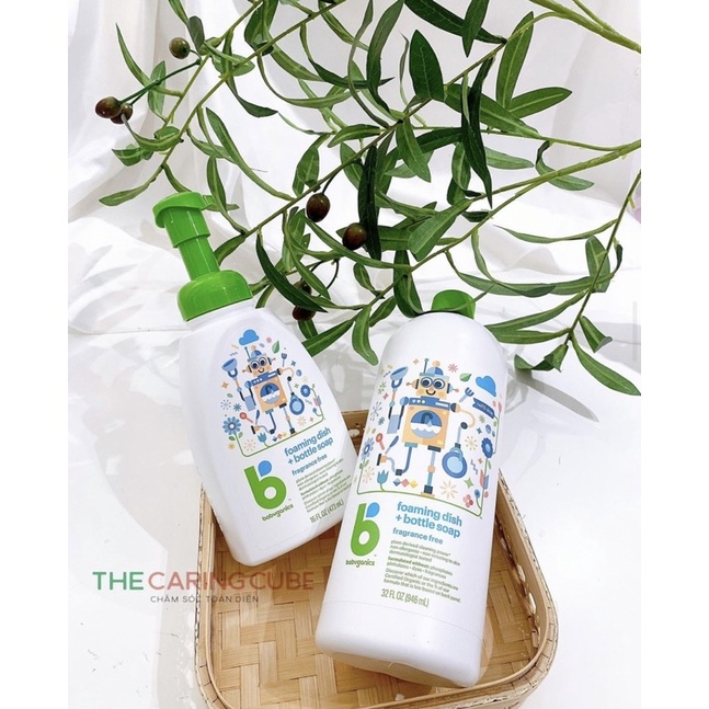 Nước Rửa Bình Sữa và Bát Đĩa BabyGanics Mỹ chai 473ml / 946ml