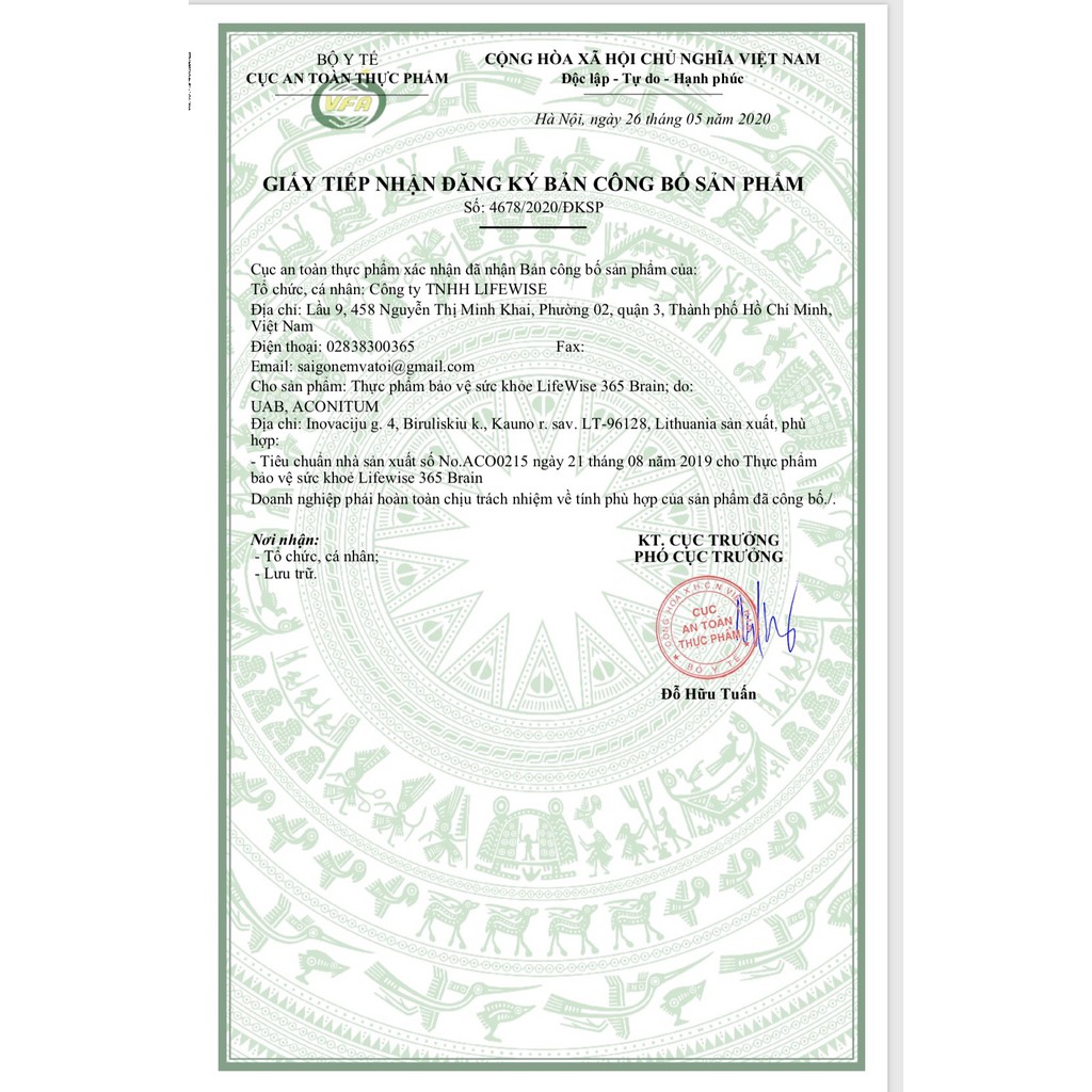 [ CHÍNH HÃNG ] - LifeWise #365 Brain - Cải thiện chức năng não giảm căng thẳng