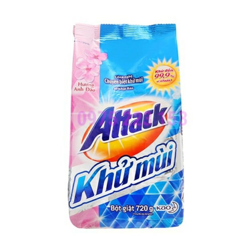 Bột Giặt Attack - Hương Hoa Anh Đào (720g)