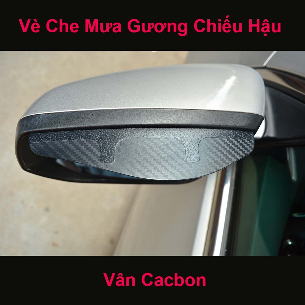 Vè Che Mưa Gương Chiếu Hậu Ô Tô Chống Bám Nước – Vân Cacbon (Loại Dày)