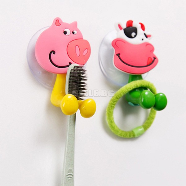 Set 5 dụng cụ kẹp bàn chải, cột tóc hình thú ngộ nghĩnh dễ thương