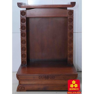 Tủ thờ Ông Địa kiểu hiện đại màu gõ (T-1S.TOD.4868.010)