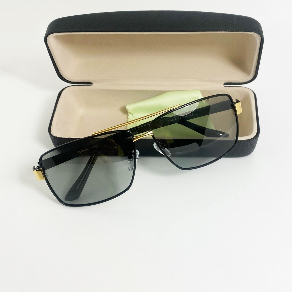Kính mát nam thời trang Jun Secret tròng kính viền kim loại, đổi màu theo nhiệt độ, có chống nắng, chống tia UV JS80A31
