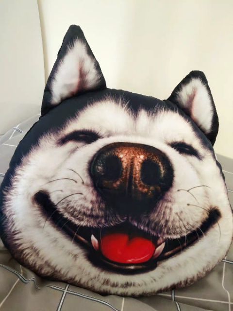 GỐI ÔM NGÁO HUSKY 50CM BÔNG PP