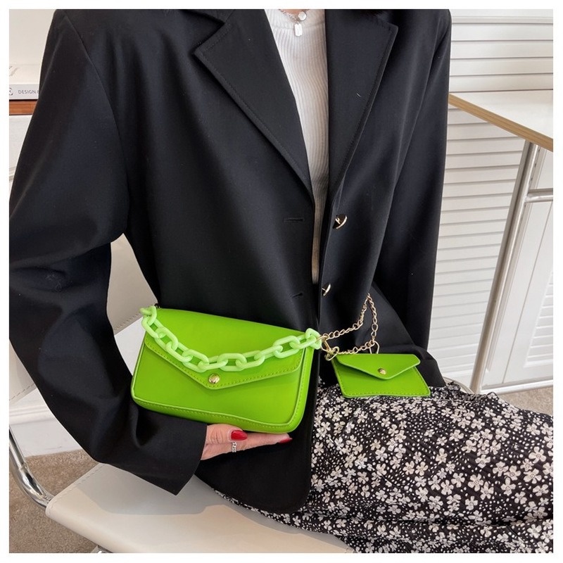 Túi Đeo Chéo Hình Vuông Nhỏ Màu Sắc Đơn Giản NB00320