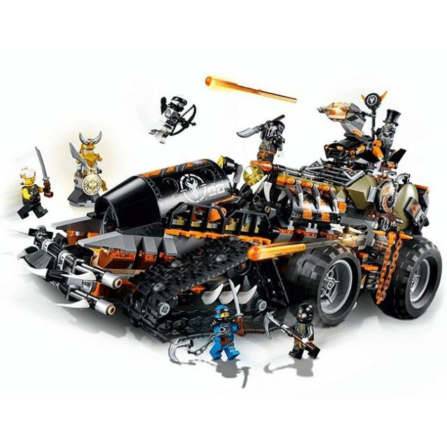 Lego Ninjago - Bela 10939,Leji 80012 ( Xếp Hình Chiến Xa Dieselnaut Di Động 1221 khối ) Quà cho các bé trai