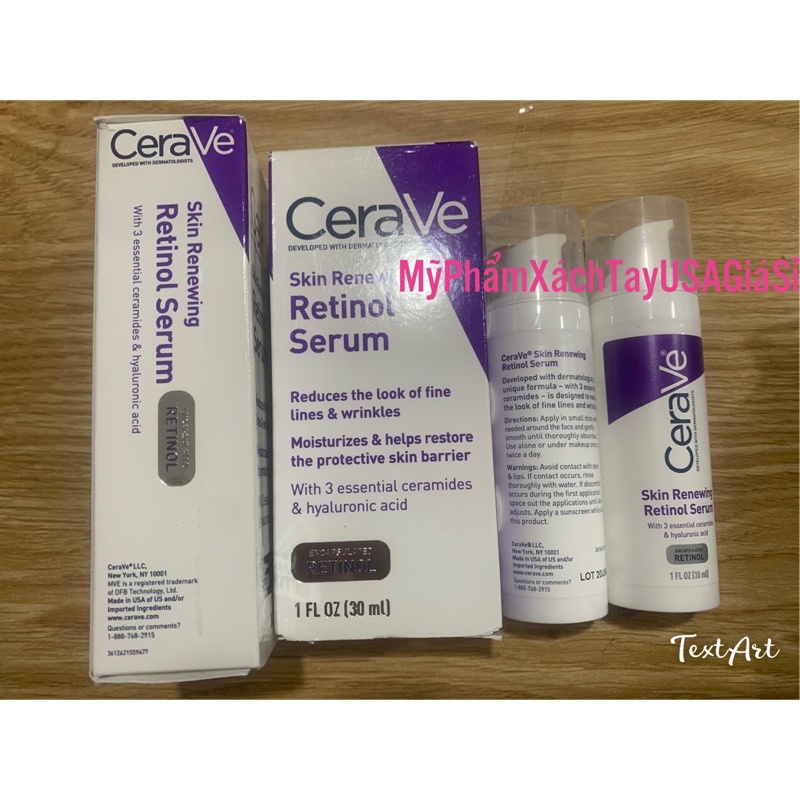 [HàngMỹ]Serum dưỡng da chống lão hóa Cerave Skin Renewing Cream Serum
