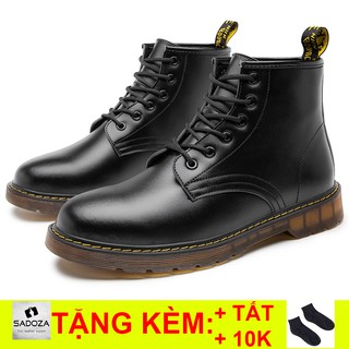 Giày Tây Nam Da Bò - FREESHIP - Giày Đốc Boot Nam Cổ Lửng Siêu Êm Siêu Mềm GNK14