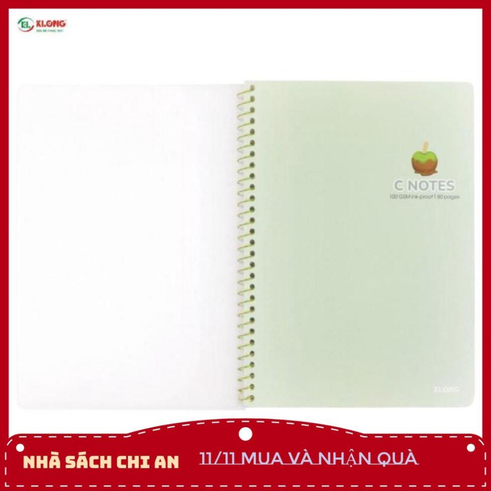 [Klong] Vở lx đơn B5 C Notes (6x6)mm - 80 trang; MS: 586