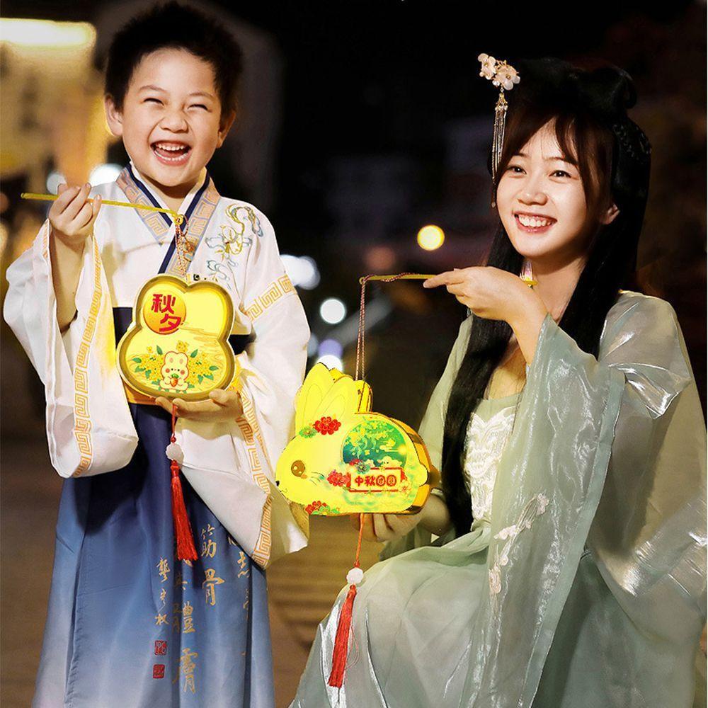 YIYU Lồng Đèn Hình Thỏ Tua Rua Ngôi Sao / Thỏ Kiểu Trung Hoa Dễ Thương Xinh Xắn