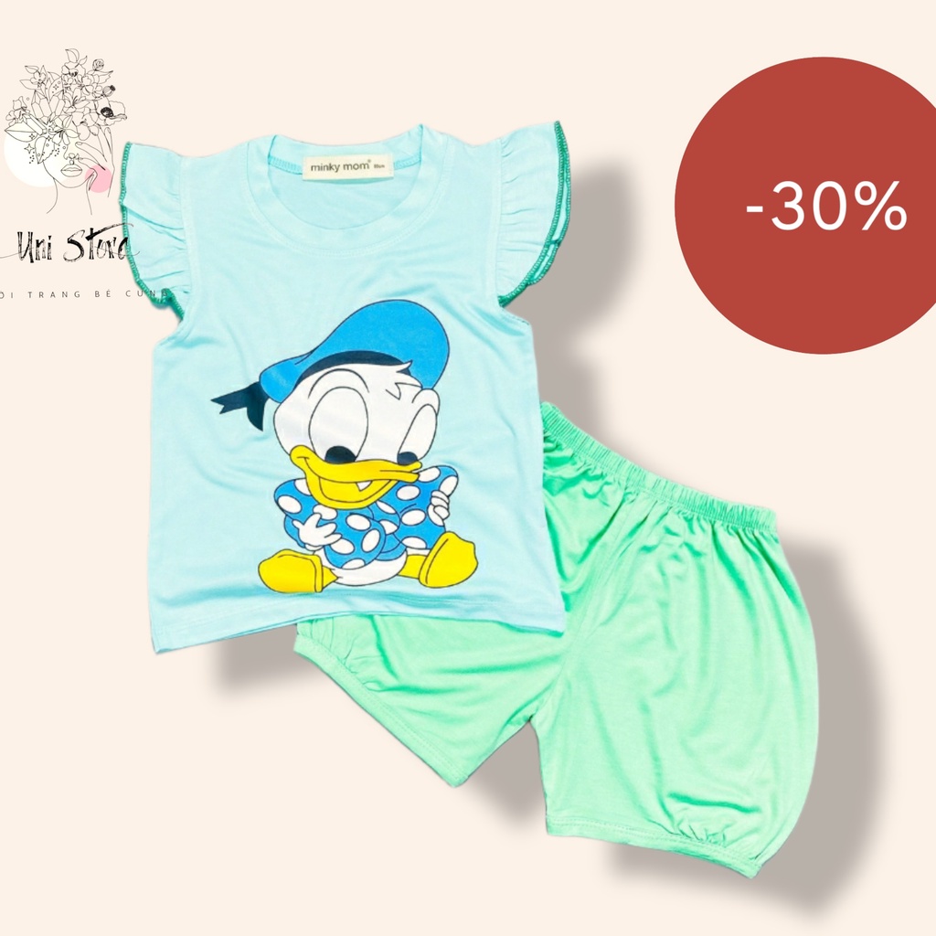 [BÉ 8-20kg] Bộ cánh tiên minkymom thun lạnh bé gái - bánh bèo, dễ thương BCT2