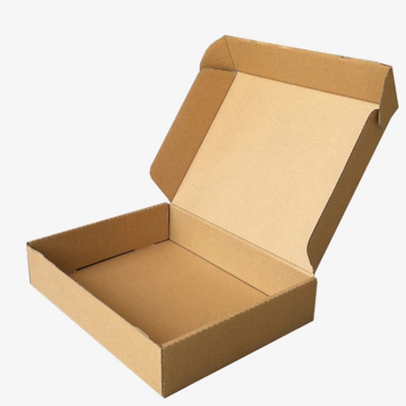 Hộp giấy kraft bìa cứng nhỏ 6 kích thước màu nâu dùng để đóng gói quà tặng / gửi thư / trưng bày thủ công
