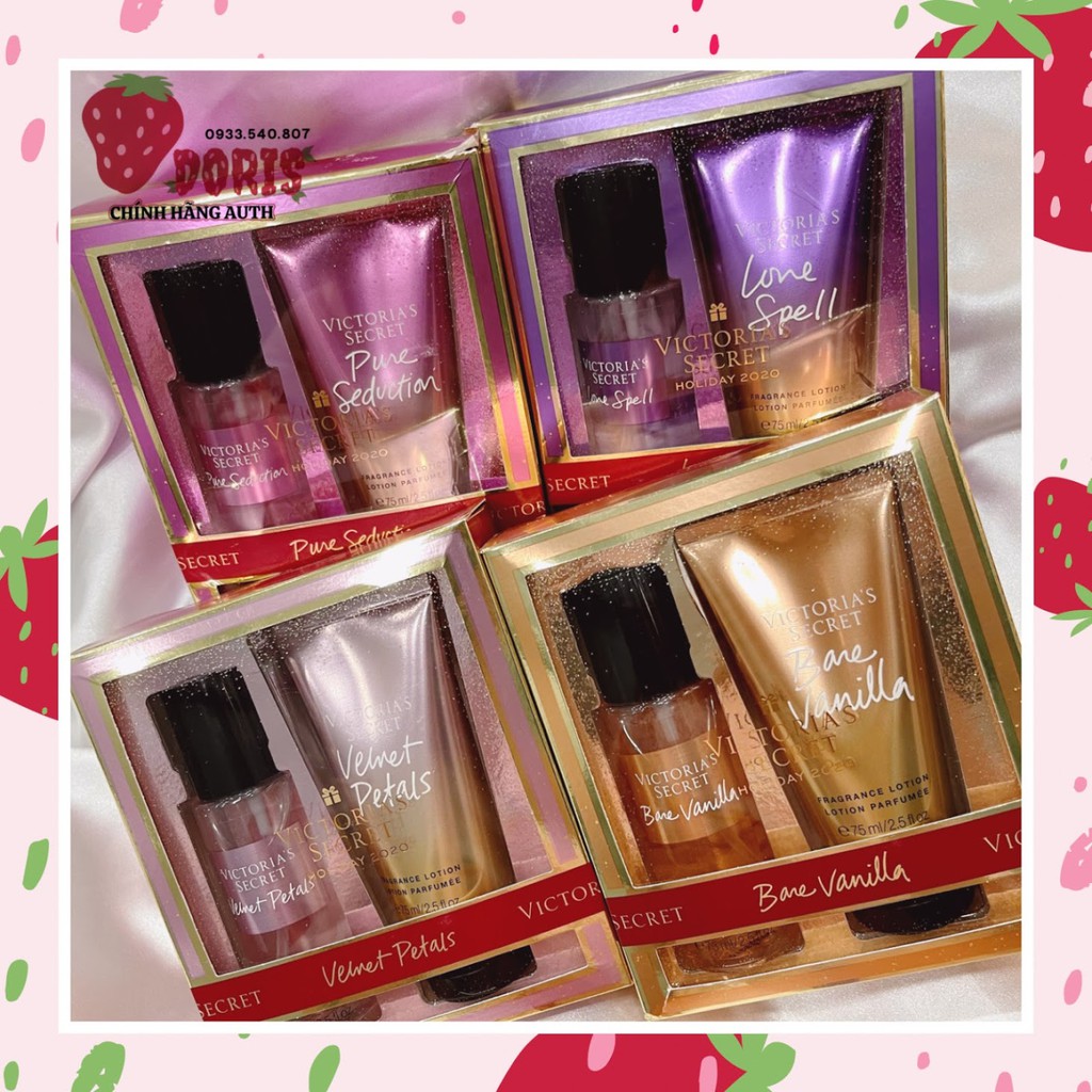 Chính Hãng Set QUÀ 2 Món victoria secret kèm túi
