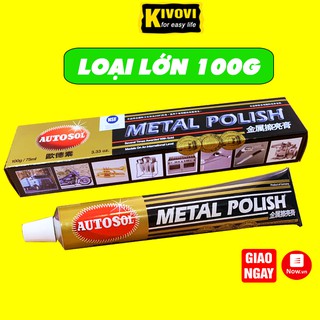 [LOẠI LỚN 100G] Dầu Đánh Bóng Kim Loại Autosol Metal Polish Nội Địa Trung 75ml - Kem Đánh Bóng Kim Loại - Kivovi