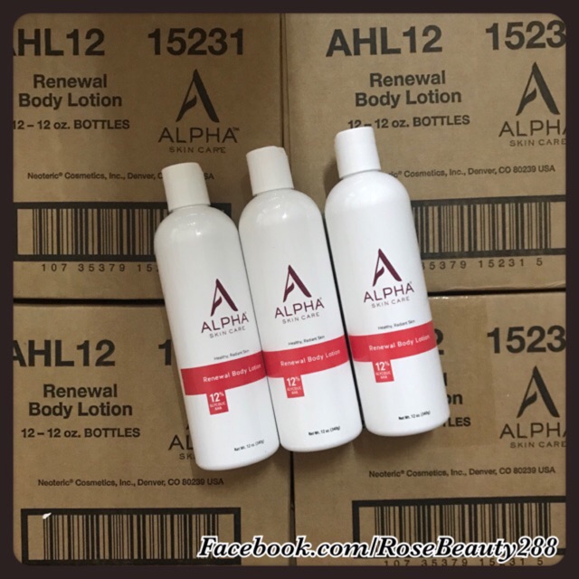 Dưỡng thể sáng da Alpha Skincare 12% AHA