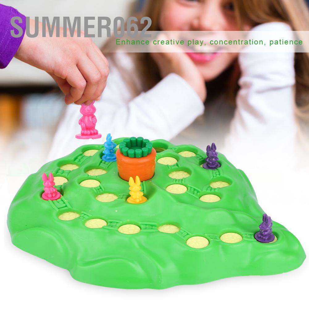 Bộ trò chơi thỏ vượt bẫy dễ thương vui nhộn dành cho trẻ em Trò chơi cha mẹ và con cái 【Summer062】