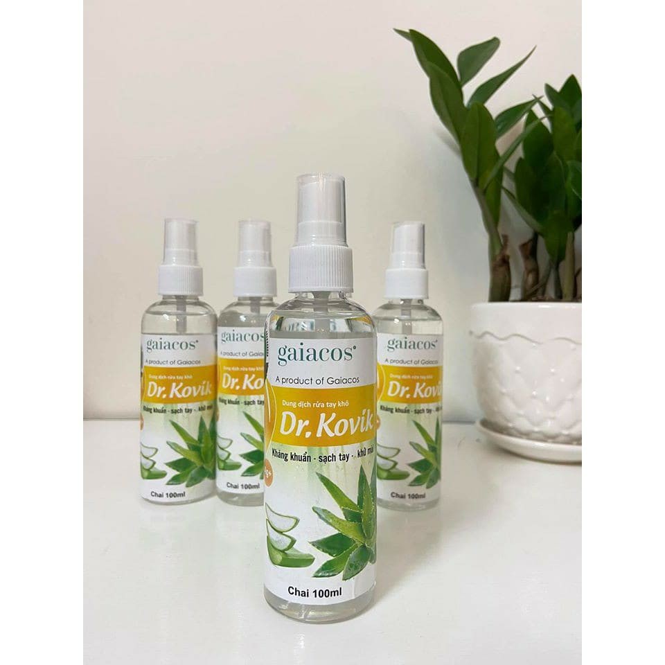 Nước rửa tay khô sạch siêu nhanh Dr. Kovik bảo vệ vượt trội 10 (Chai xịt 100ml) | BigBuy360 - bigbuy360.vn