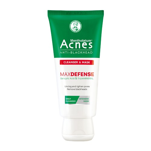 Acnes Anti-Blackhead Cleanser & Mask – Kem rửa mặt và mặt nạ loại bỏ, ngăn ngừa mụn đầu đen