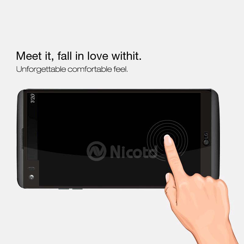 LG V20 Tempered Glass Full Cover Screen Protector Case Friendly