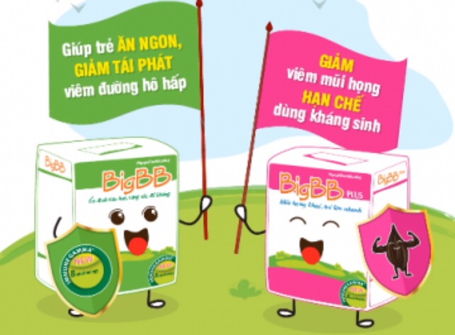 Cốm BigBB và BigBB Plus - 16 gói x 3gram