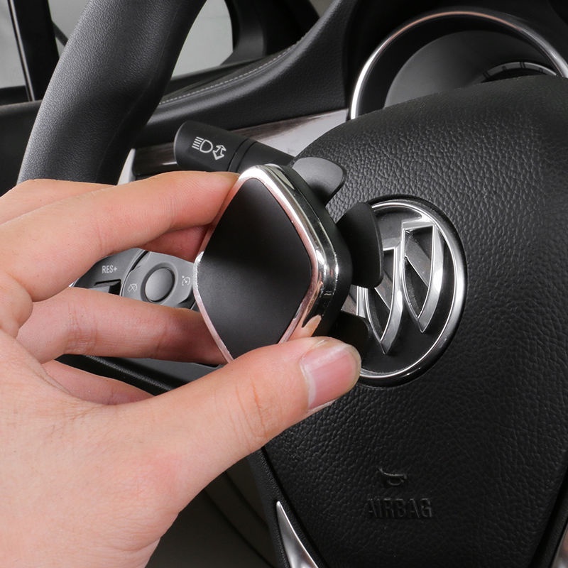 Giá Đỡ Điện Thoại Gắn Vô Lăng Xe Hơi Bằng Sắt Nam Châm Tiện Dụng Đa Năng