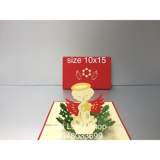 Thiên Thần 1  - Noel - Thiệp 3D