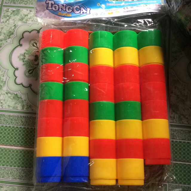 Xếp hình tông cái nút ghép to