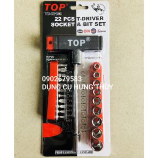 Bộ tuýp đa năng TOP cán chữ T 22 món
