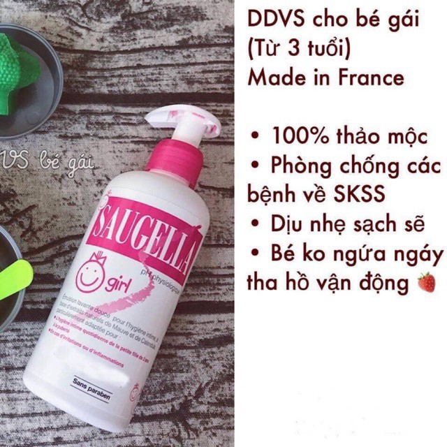 Dung dịch vệ sinh bé gái Saugela girl 200ml