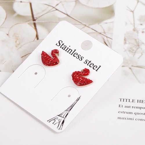 Bông Tai Thiên Nga Titan Ko Đen TT 3167