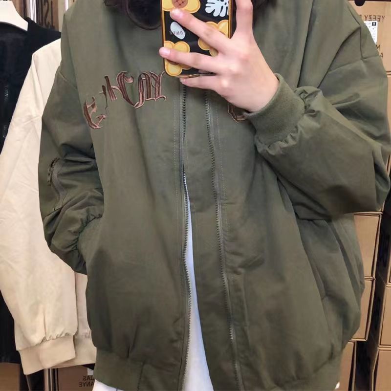 Áo Khoác Bóng Chày Thêu Chữ Thời Trang Mùa Xuân Mới 2022