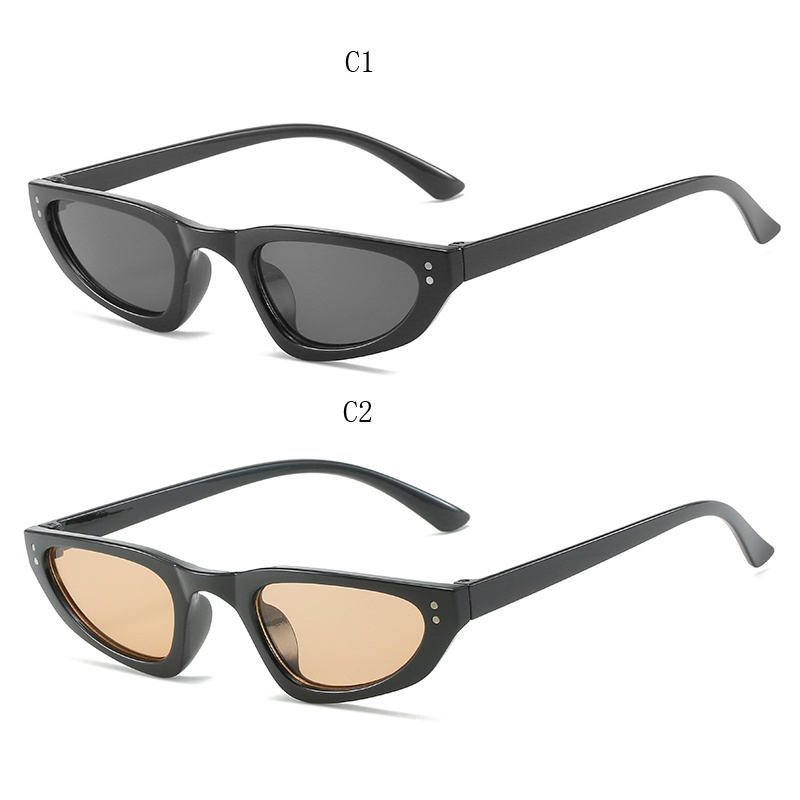 Kính Mát Gọng Nhựa Hình Oval Nhiều Màu Sắc Thời Trang Cho Nữ