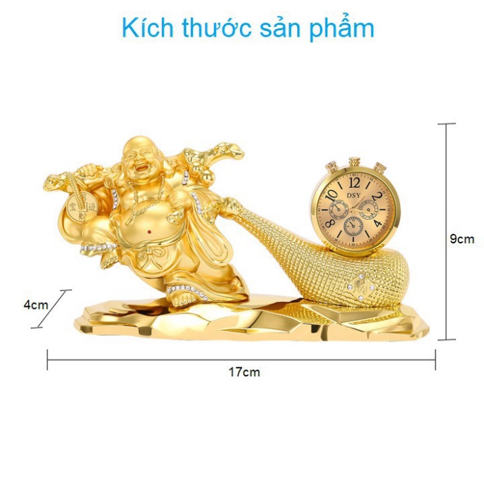 [GIÁ SỐC - HÀNG CHÍNH HÃNG] Tượng Phật Di Lặc kéo bao tiền vàng trang trí nhà cửa, taplo ô tô phong thủy