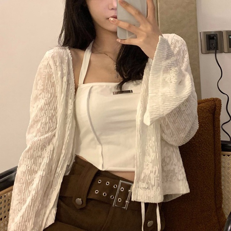 Áo Crop Top Hai Dây Màu Sắc Thời Trang Gợi Cảm Cho Nữ