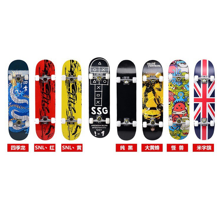 Ván trượt Skateboard gỗ phong 7 lớp,mặt nhám cao cấp - Ván trượt thể thao chuyên nghiệp