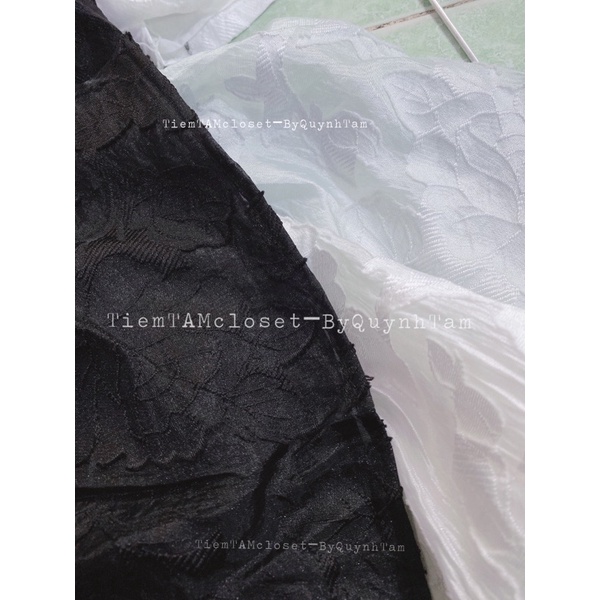 Áo yếm peplum thêu phối bèo - TK1080