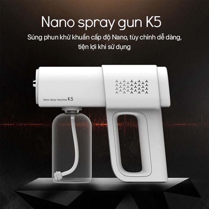Súng Phun Xịt Khử Khuẩn Diệt Khuẩn Không Dây Chống Vi Khuẩn Bản Nâng cấp mẫu mới nhất Lochi Store