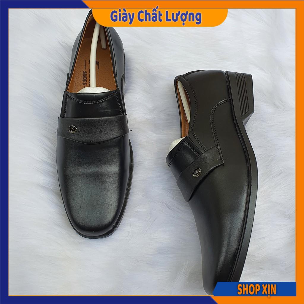 Giày Tây Nam Đế Cao, Da Mềm, Đã Khâu Đế
