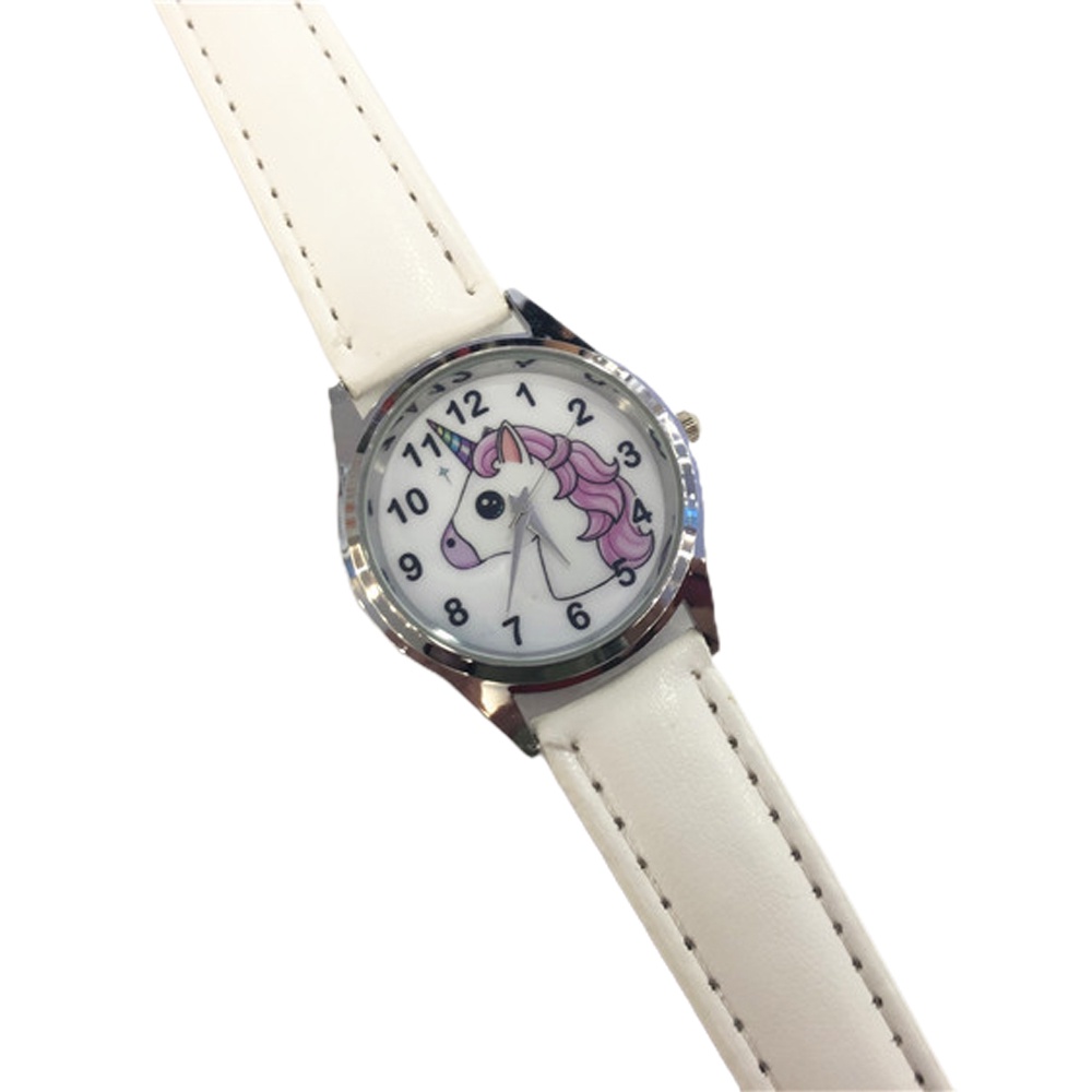 Đồng Hồ Dây Da Hình Hoạt Hình Anime Cho Bé