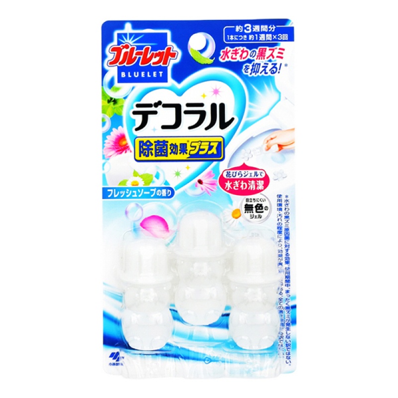 Set 3 gel khử mùi bồn cầu Kobayashi Decoraru nhiều mùi thơm nội địa Nhật