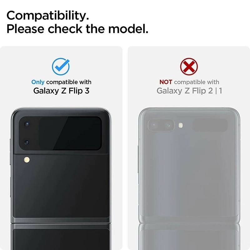 1 Miếng Dán Cường Lực 3D 9H Bảo Vệ Camera Sau Cho Samsung Galaxy Z Flip3