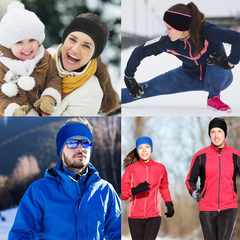 SUMU 1 Miếng Che Tai Giữ Ấm Bằng Lông Cừu Dành Cho Bạn Nữ Chơi Thể Thao Ngoài Trời