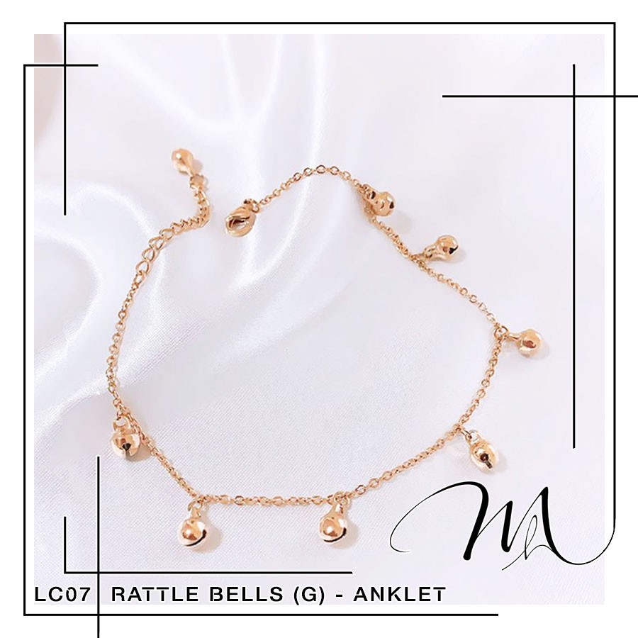 Lắc chân nữ có chuông lục lạc dễ thương Titan không gỉ - Măng’s House LC07