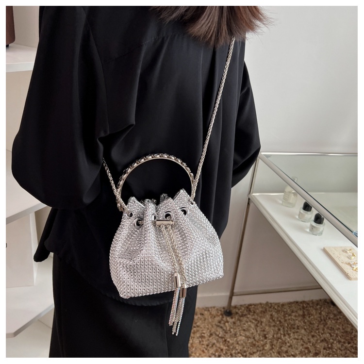 Túi đeo chéo JASMIN NOIR đính kim cương giả cao cấp thời trang dành cho nữ