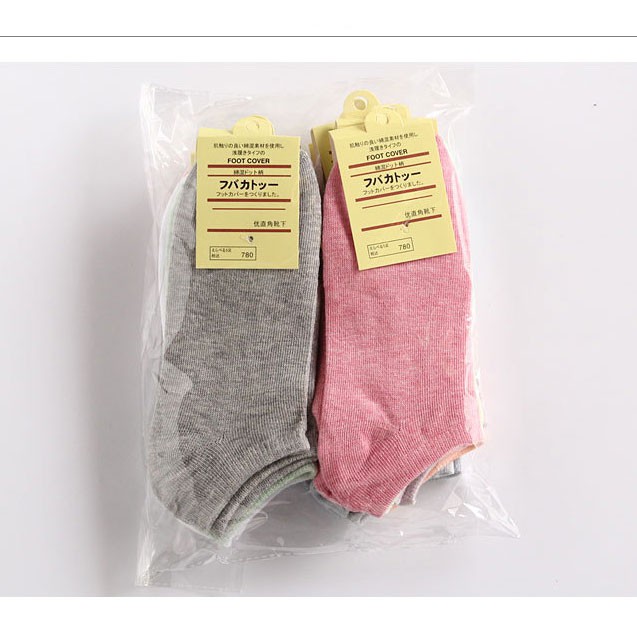 [COMBO 10 ĐÔI] Tất Nữ Cổ Ngắn chuẩn xuất Nhật, Vớ Nữ Cotton Co Giãn Cao Cấp, Mềm mịn, êm chân - CB024