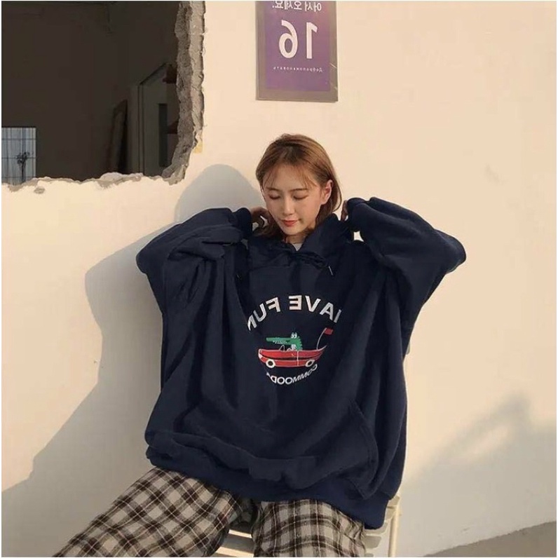 ÁO NỈ NỮ, ÁO HOODIE NỮ CÓ TÚI TRƯỚC, CHẤT VẢI DÀY DẶN FORM RỘNG (hàng có sẵn) | BigBuy360 - bigbuy360.vn