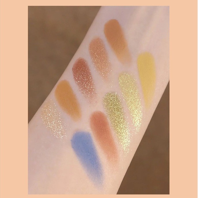 Bảng phấn mắt nhũ lì 12 ô Roto Limoncello cao cấp Sena Beauty | BigBuy360 - bigbuy360.vn