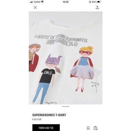 Áo phông cotton các hình bé gái vợt sale